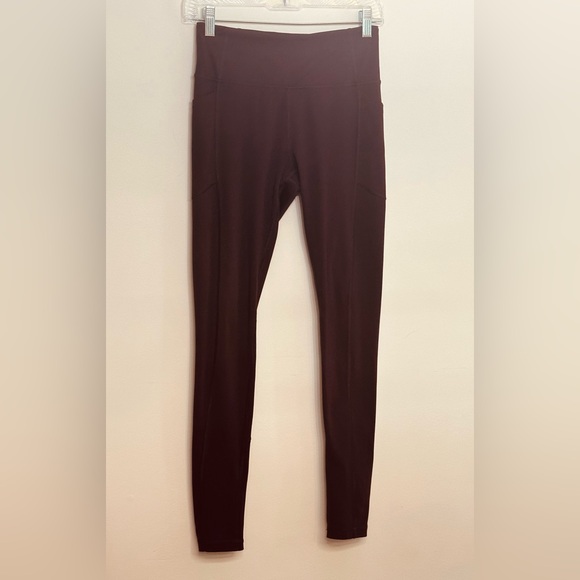 Victoria’s Secret Maroon leggings with side pockets EUC Size 6 - Picture 1 of 5
